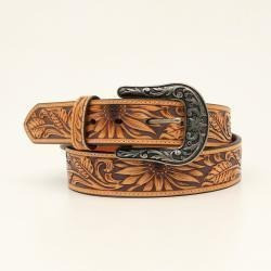 Nocana Western Belt 1 1/2"SunflowerEmbsTN - Tan