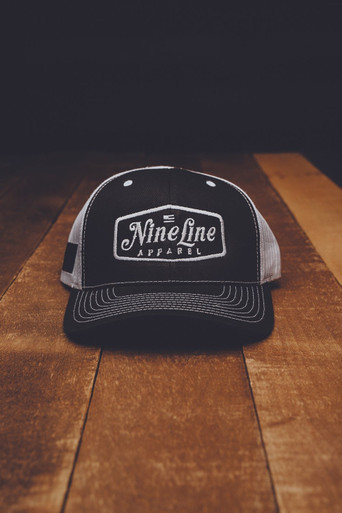 Classic Nine Line Snapback Hat Collection (emb58wht)