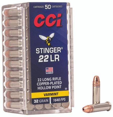 50 CCI 22 LR STINGER 32GR CPHP 50 RND/BX -26-076683000507