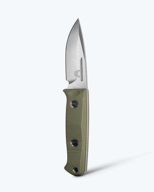 BENCHMADE SIBERT, MINI BUSHCRAFTER, FIXED BLADE, DROP POINT 165-1