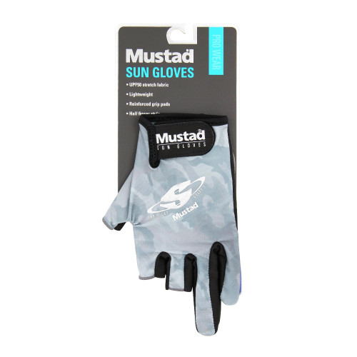 Mustad Sun Gloves, Pair Size L GL003-L