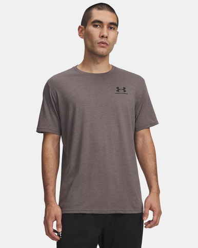 Under Armour UA Left Chest Logo Men's Short Sleeve Gray