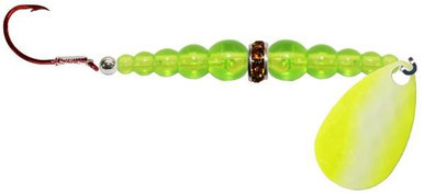 Mack's Lure Wedding Ring UV Spinner - UV/Chartreuse
