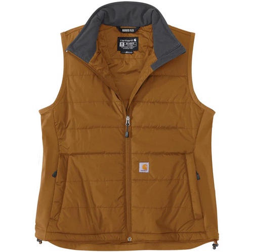 105984 BRN M REG Women's Puffer Vest - Relaxed Fit-195836855105