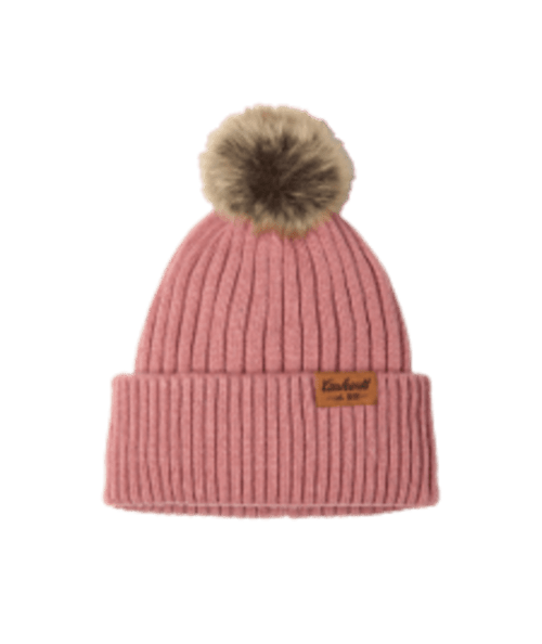 107103-P73OS Women's Wool Blend Pom-Pom Beanie Ros-197219832499