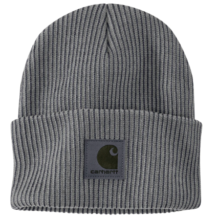 107212-EC4OS Knit Cuffed Plaited Beanie Coal/Heath-197219840982