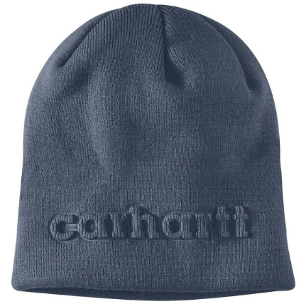 107002-BLSOS Knit Embossed Beanie Bluestone -25-197219825538