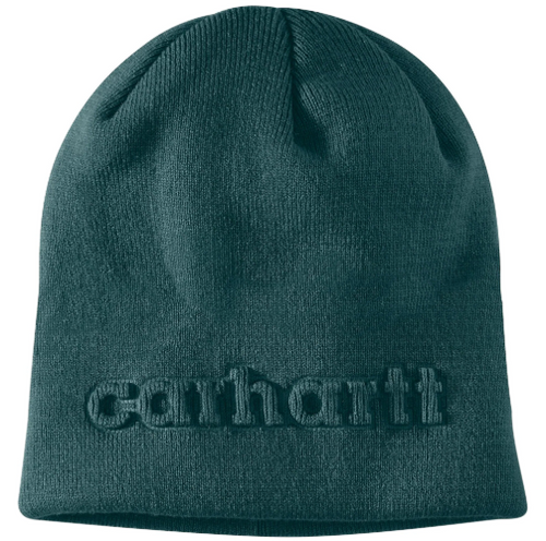 107002-GM1OS Knit Embossed Beanie Greenstone -25-197219825590