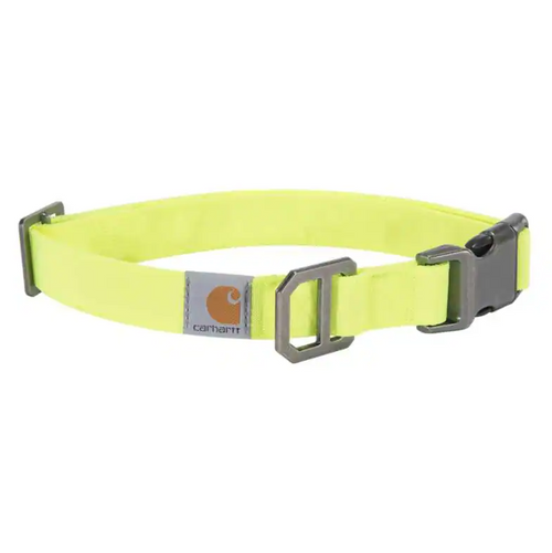 L Carhartt Nylon Duck Dog Collar Brite Lime-25-888999464580