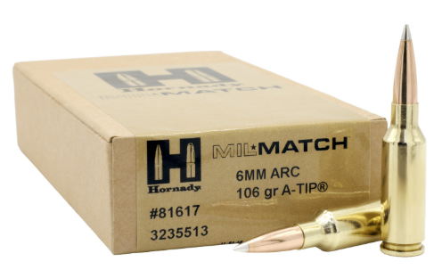 Hornady Mil-Match 6 ARC 106gr A-Tip 81617-090255816174