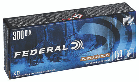 FEDERAL POWER-SHOK 300BLK 150GR JSP 300BLKB-604544650488