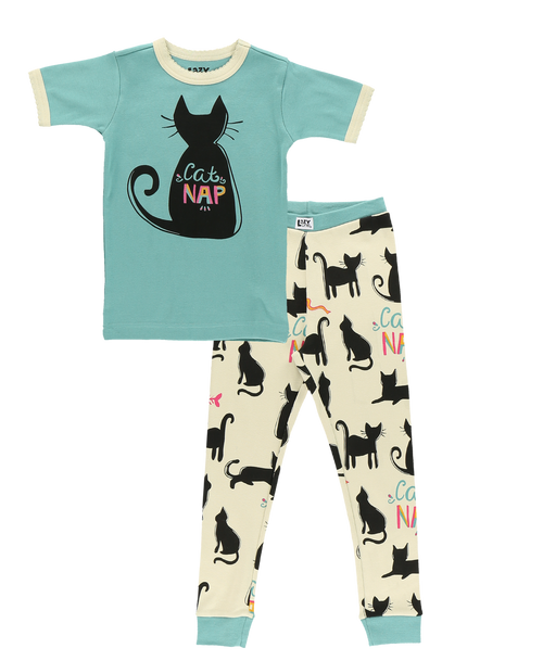 Cat Nap Blue Pj Set 3T-210000276381