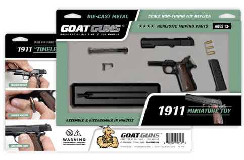 1911-BLACK 1:2.5 scale die cast metal model. Build-850009957160