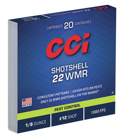 CCI PEST CONTROL SHOTSHELL 22WMR 52GR 0025-076683000255