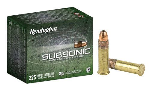 REMINGTON SUBSONIC 22LR 40GR COPPER PLATED H-047700483603