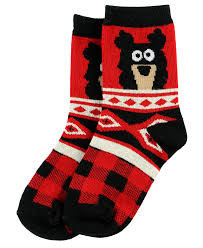 Cabin Bear Kid Sock L-210000217679