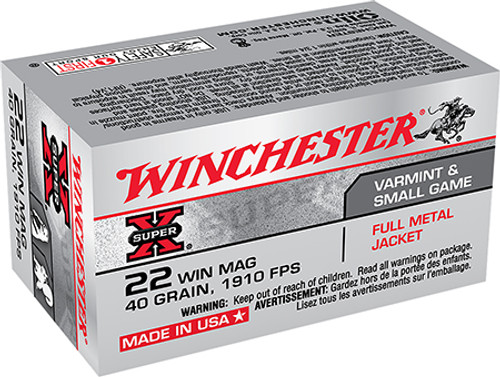 WINCHESTER SUPER X 22WMR 40GR FMJ X22M-020892100732