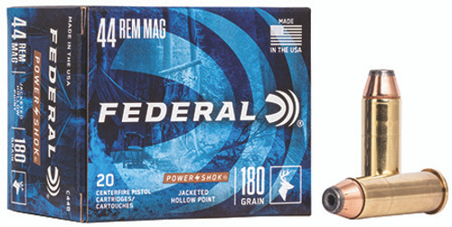 FEDERAL POWER-SHOK 44MAGNUM 180GR JHP C44B-029465093082