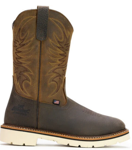 814-4332 11.5 2E Western Work 11 Pebble BrownCrazy-210000348796