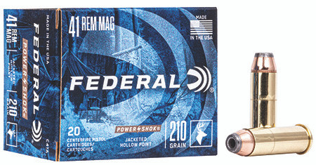 C41A FEDERAL 41 REM MAG 210GR POWER-SHOK  JHP 20 R-029465093068