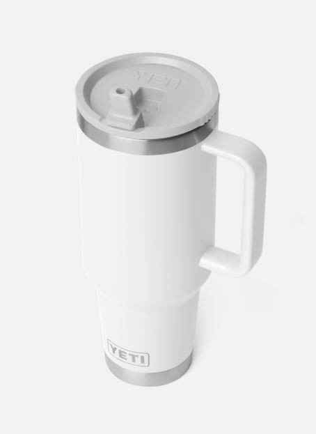 Rambler 40 oz Travel Straw Mug White -26-888830531938