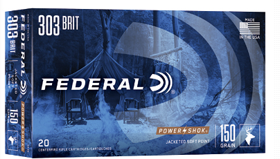 303B FEDERAL 303 BRITISH 150GR POWER-SHOK SP 20 RN-029465085940