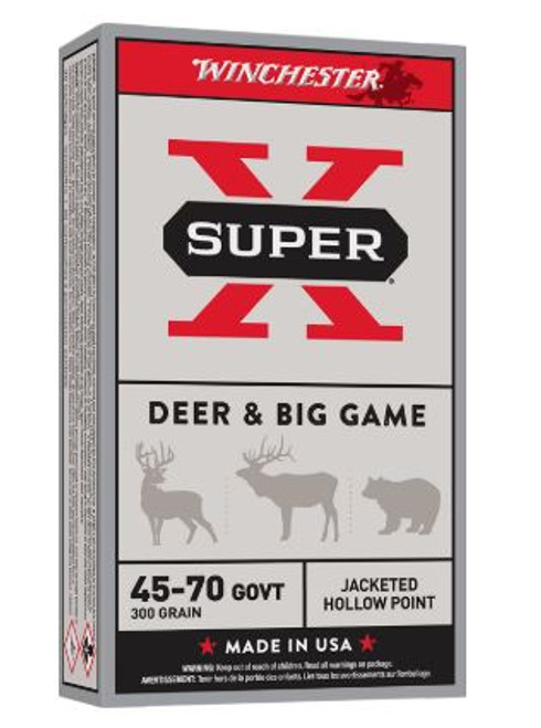WINCHESTER X4570H SUPER 45-70GOV 300GR JHP X4570H-020892201149