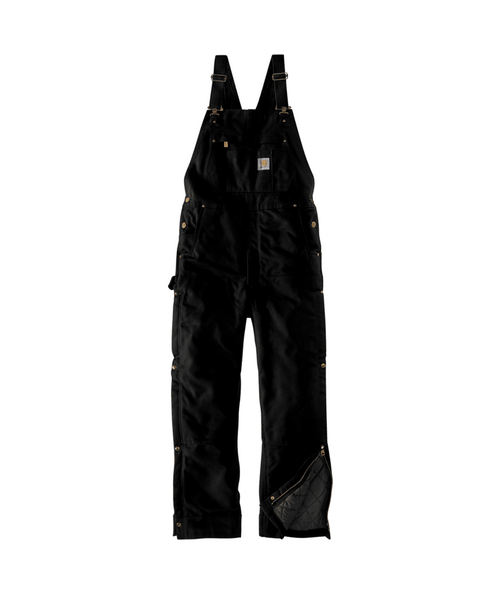 106672-BLK2XLREG Loose Fit Firm Duck Insulated Bib-197219272523
