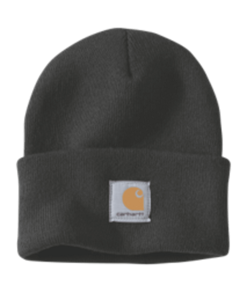 A18-BLK OS Black Knit Cuffed Beanie -26-035481015373