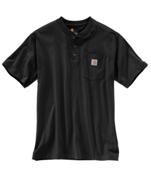 K84-BLK 2XL Black Loose Fit Heavyweight Short-Slee-210000134353