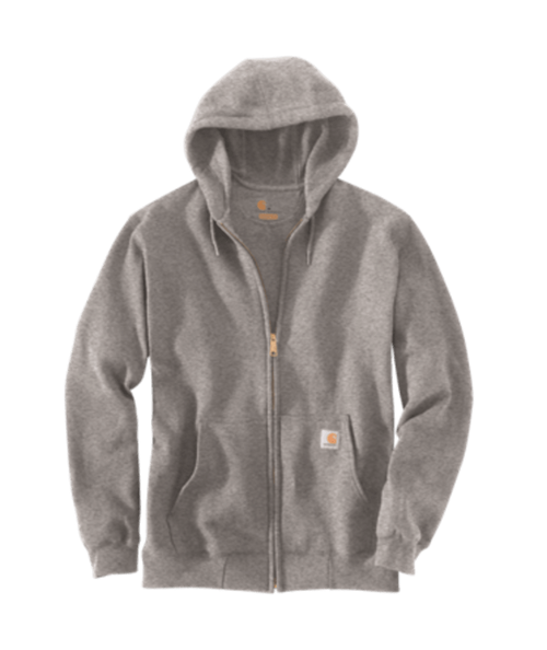 K122-HGY L Heather Gray Loose Fit Midweight Full-Z-035481116063