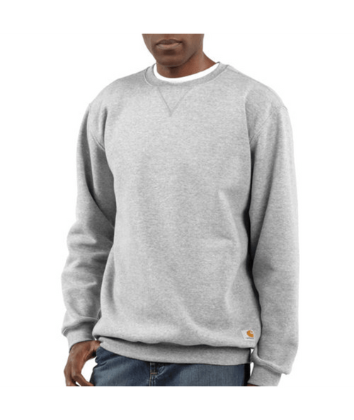 K124-HGY2XLREG Loose Midweight Crewneck Sweatshirt-035481116483