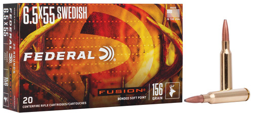 FEDERAL 6.5X55 SWEDISH 156GR FUSION SP 20-604544651560