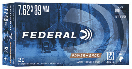 76239B FEDERAL 7.62X39 123GR POWER-SHOK SP 20 RND/-029465085285