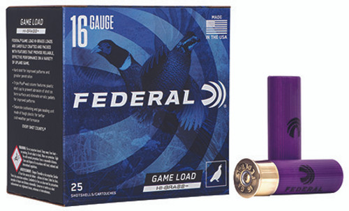 FEDERAL GAME-SHOK 16GAUGE 2.75" H163 4-029465004514