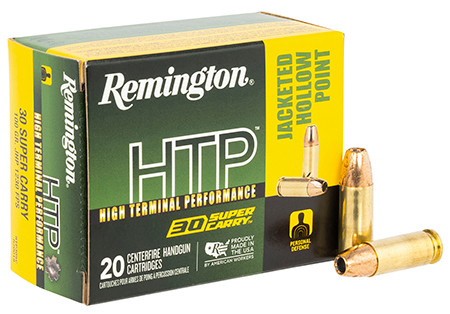 R20019 REMINGTON 30 SUPER CARRY 100GR JHP HTP 20 R-047700487106