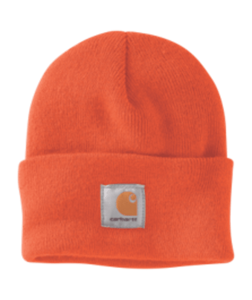 A18-BOG OS Brite Orange Knit Cuffed Beanie -26-035481371028