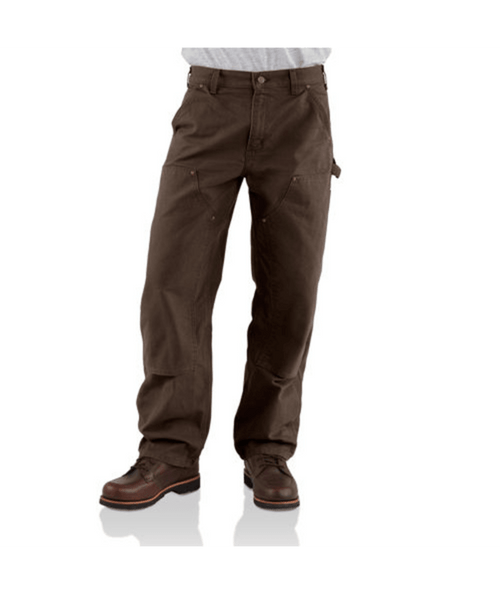 B136-DKB W44 Dark Brown Loose Straight Washed Duck-035481380174