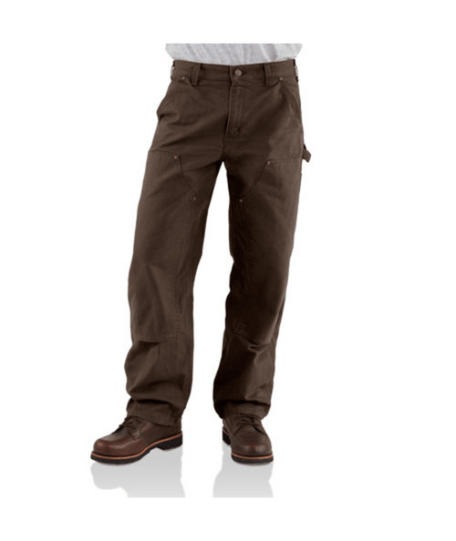 B136-DKB W40 Dark Brown Loose Straight Washed Duck-035481380457