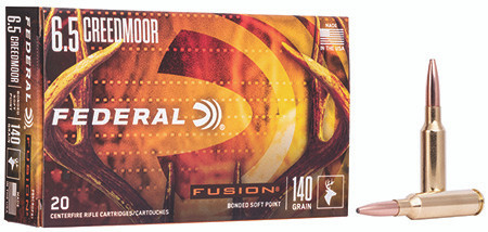 F65CRDFS1 FEDERAL 6.5 CREEDMOOR 140GR FUSION 20 RN-604544622874
