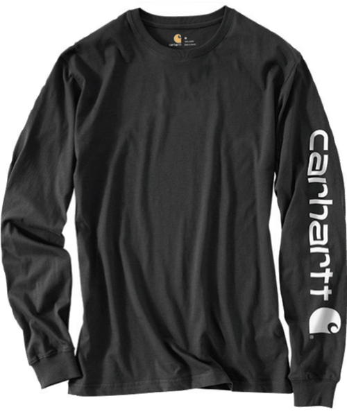 K231-BLK S Black Loose Fit Heavyweight Long-Sleeve-210000134127