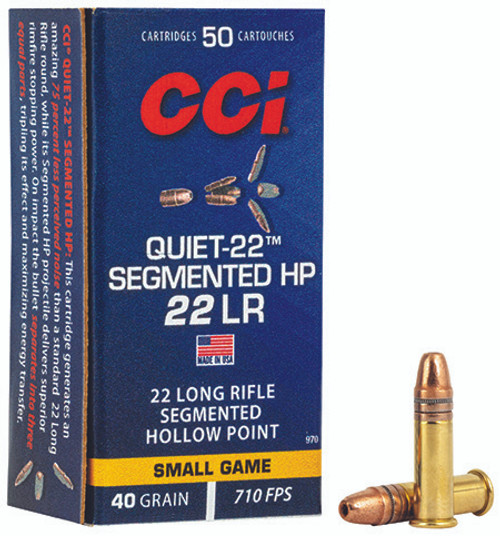 22 Lr 40Gr Segmented HP "Quiet 2-076683009708