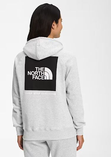 WOMEN'S BOX NSE PULLOVER HOODIE GREY NF0A7UONGAU-196248306889