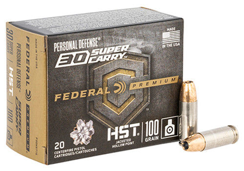 FEDERAL PPD 30SUPER CARRY 100GR HST JHP P30HST1S-604544669961
