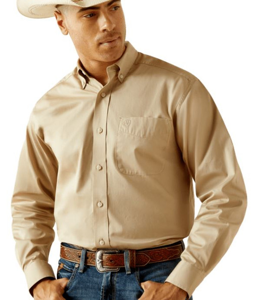 10058558 XXL R KHAKI MNS Lightweight Solid Twill C-197318383335