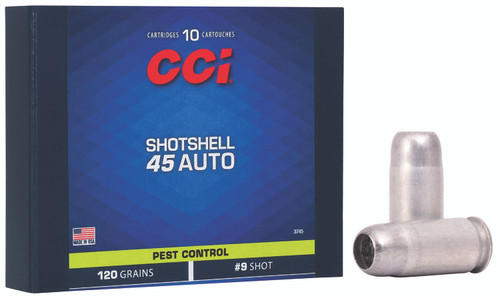3745 CCI 45 AUTO SHOTSHELL 10 RND/BX -26-076683037459