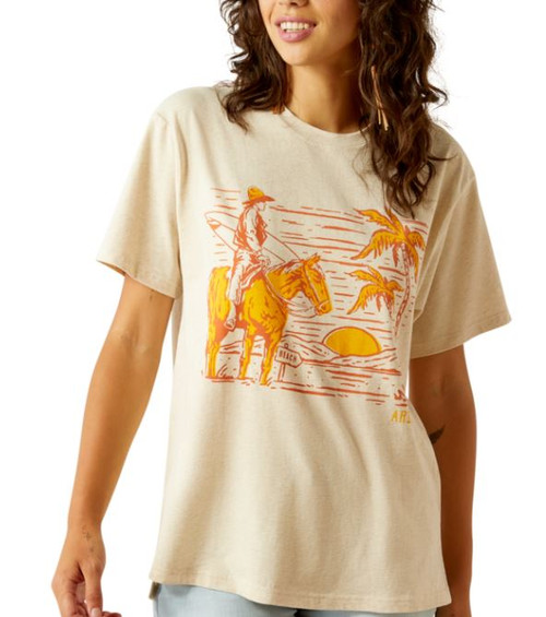 10058716 MED R OATMEAL HEATHER WMS Western Surfer-197318429613