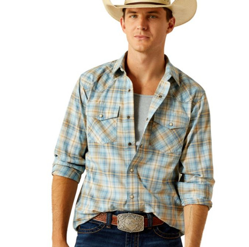 10058701 XL R LIGHT BLUE MNS Howe Retro Fit Shirt--197318429712