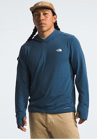 Men's Adventure Sun Hoodie Shady Blue L-196575638158