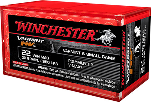 WINCHESTER VARMINT HV 22WMR 30GR S22M2PT-020892102811